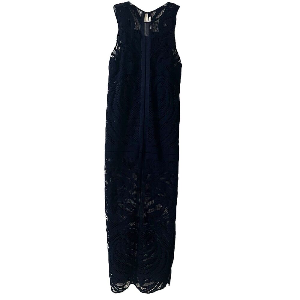 Finders Keepers Anthropologie Blue Lace Dress Party Beach Cruise Yatch Size L